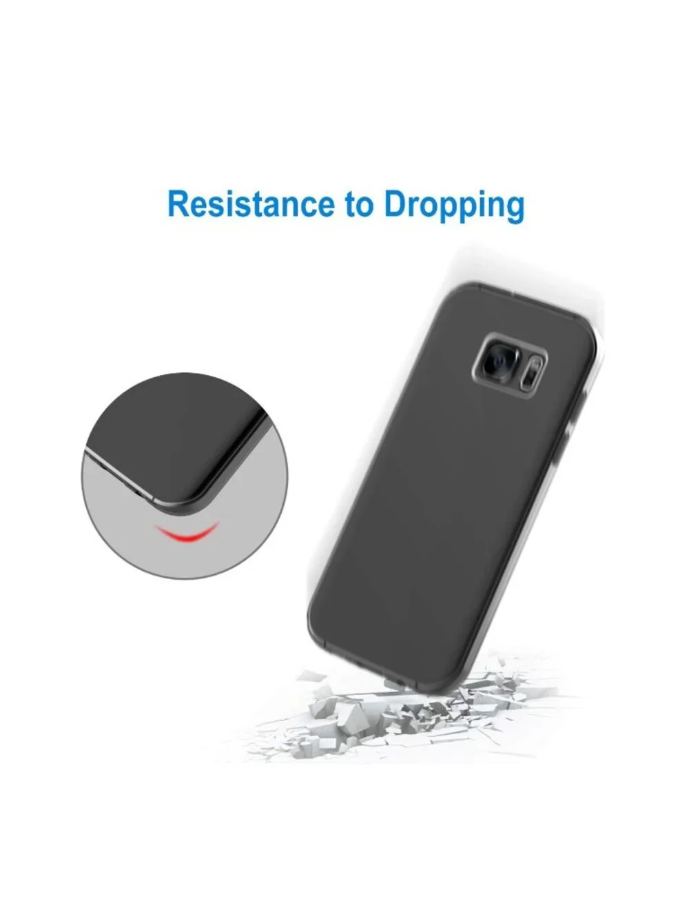 2 NEW Samsung Galaxy S6 Case Clear Transparent Slim Scratch Resistant TPU Cover